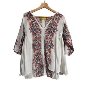 Roberta Roller Rabbit Floral Tunic Size Small